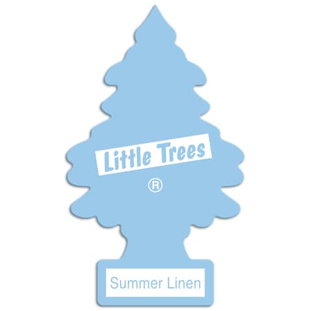 Car-Freshner Little Tree Air Fresheners 2-Pack, Summer Linen U2S22074